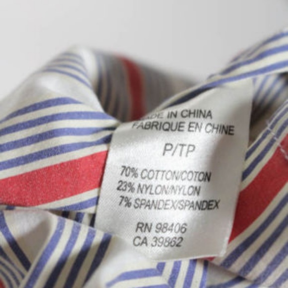 EUC! Theory Kaylind Multi-Colored Striped Button-Down Shirt Size P / XS - Picture 7 of 8
